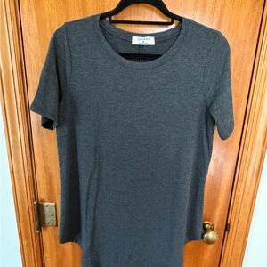 Zenana Outfitters Short Sleeve Crewneck Tee - Dark Gray